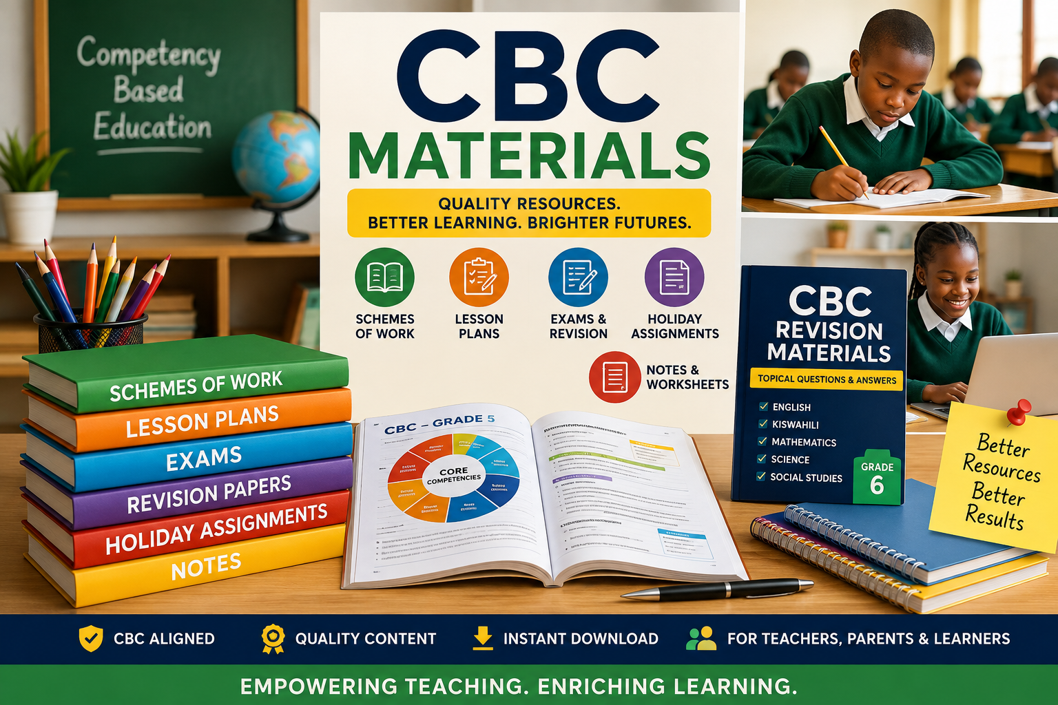 The Ultimate Guide to CBC Learning Materials in Kenya: Exams, Schemes of Work, Lesson Plans & Revision Resources for Teachers and Parents